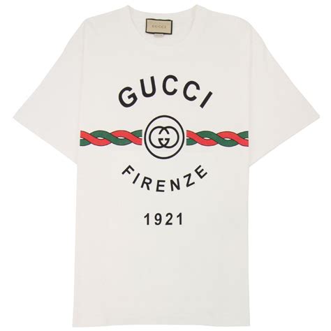 Gucci Firenze 1921 Cotton Jersey White .